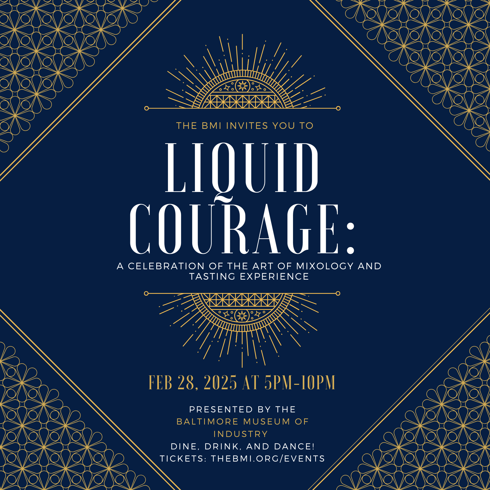 Liquid Courage event invitation