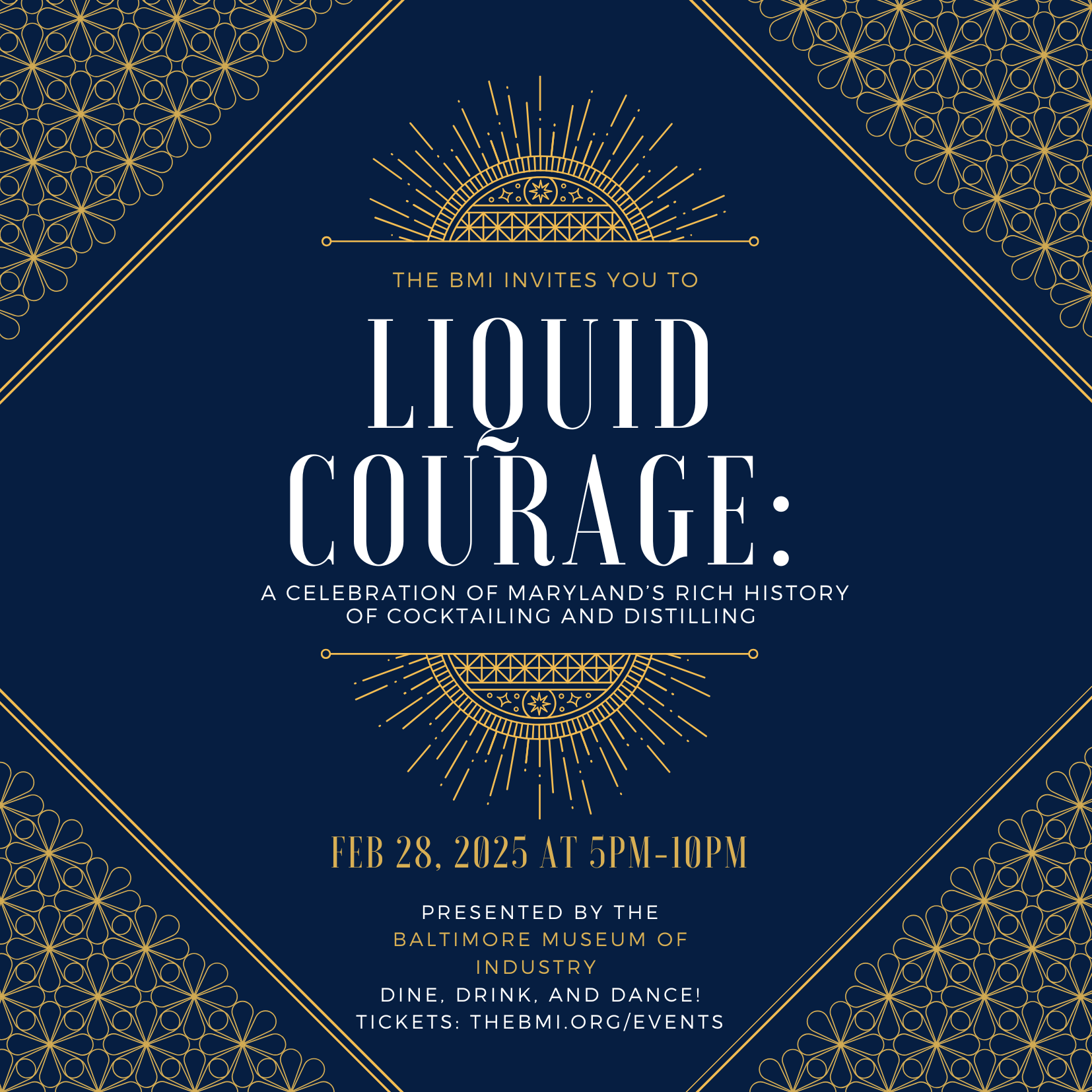 Liquid Courage event invitation